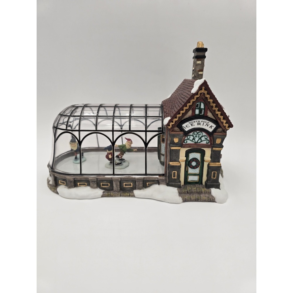 Vintage Kirkland Christmas Village Ice Rink Building #59979 No Light Cord